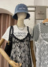 Summer Stylist T-Shirts  With Lacey Dresses